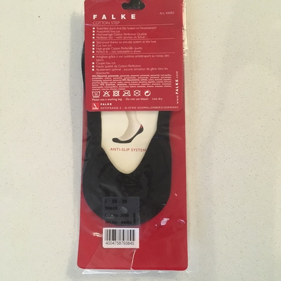 Falke Cotton Step Invisible Socks in Black - Picture 2 of 5